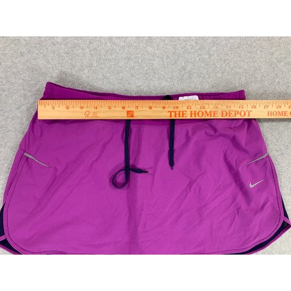 Nike Dri Fit Compression Lined Shorts Skirt (Women's Large) Purple - Picture 6 of 10